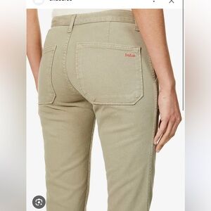 ba&sh Jeans Size 6 Khaki Denim Wash